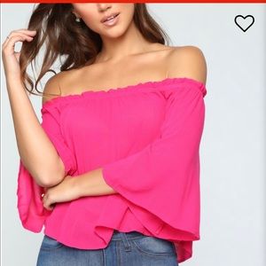 Fashion nova off the shoulder shirt